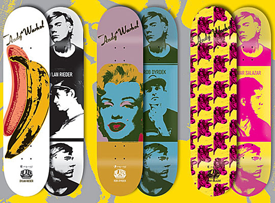 Andy Warhol x Alien Workshop Skate Decks via-Highsnob